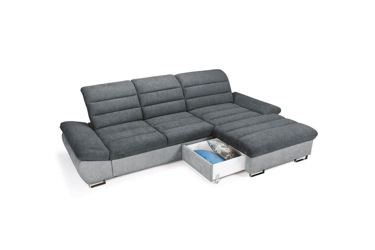 Roman Corner Sofa Bed With Storage