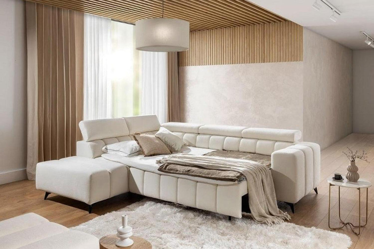 Ragusso I Corner Sofa Bed With Storage