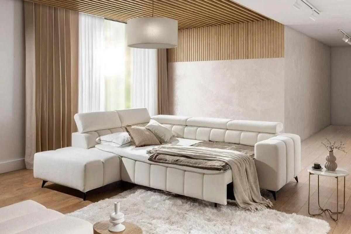 Ragusso I Corner Sofa Bed With Storage