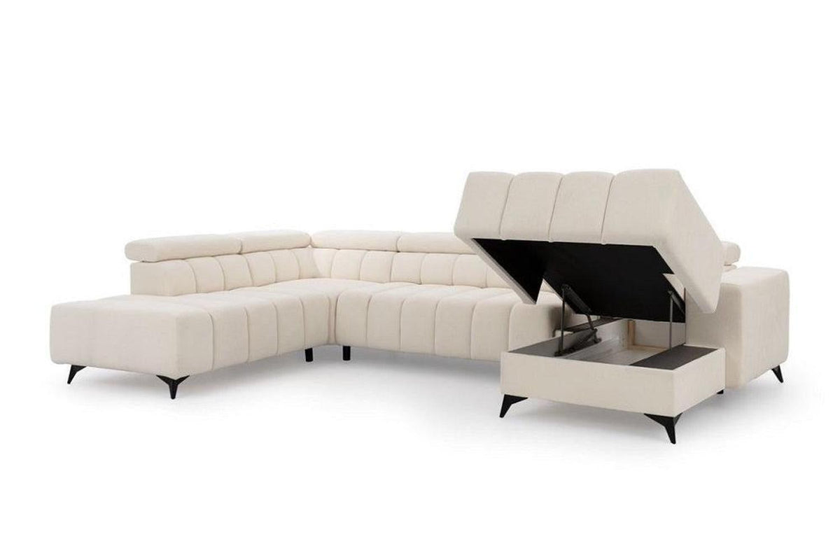 Ragusso U Shape Corner Sofa Bed