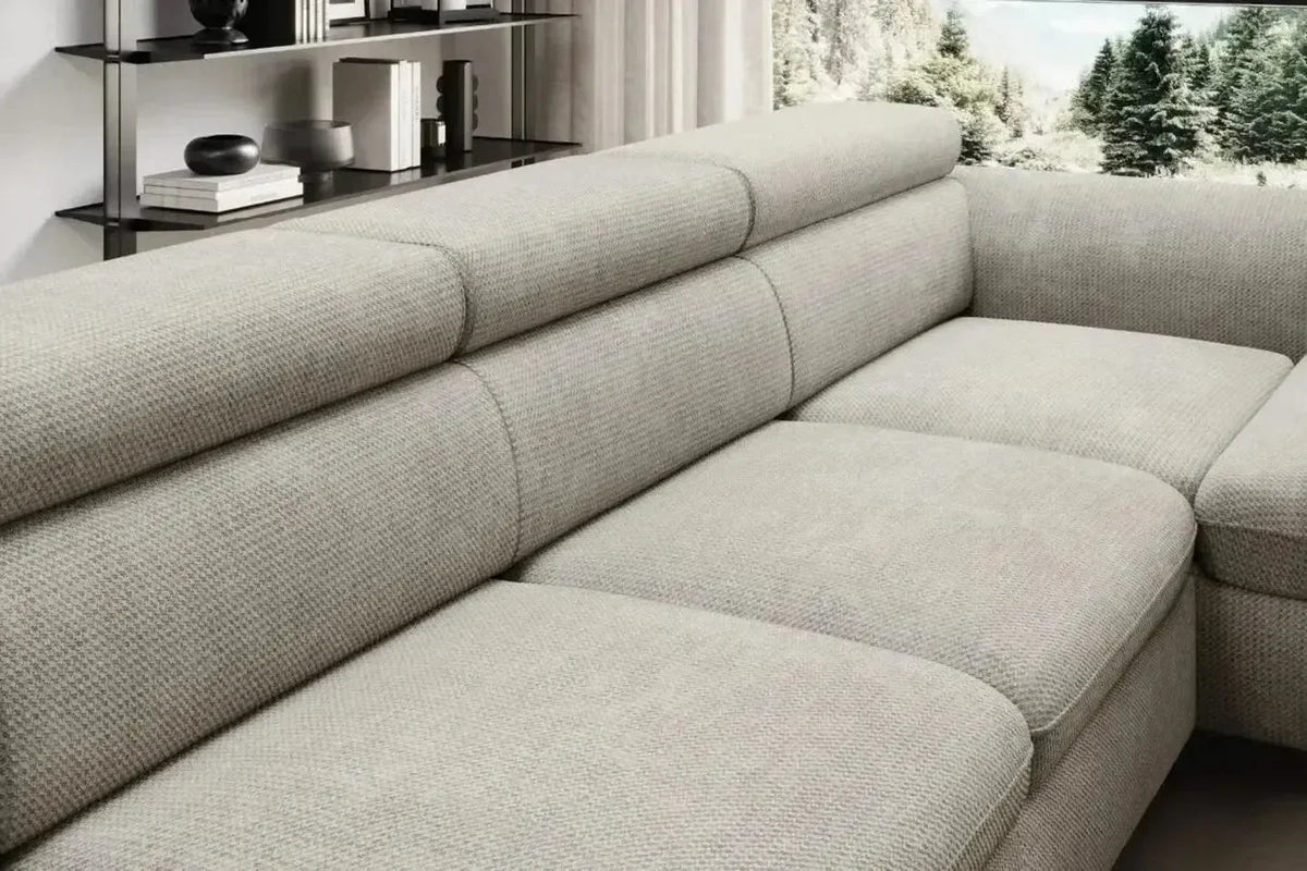 Raven Xl U Shape Corner Sofa Bed With Storage