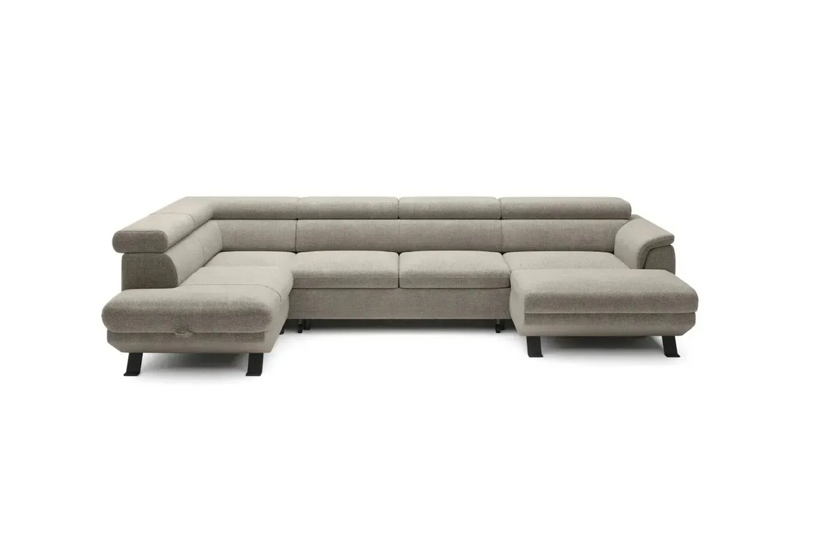 Raven Xl U Shape Corner Sofa Bed With Storage