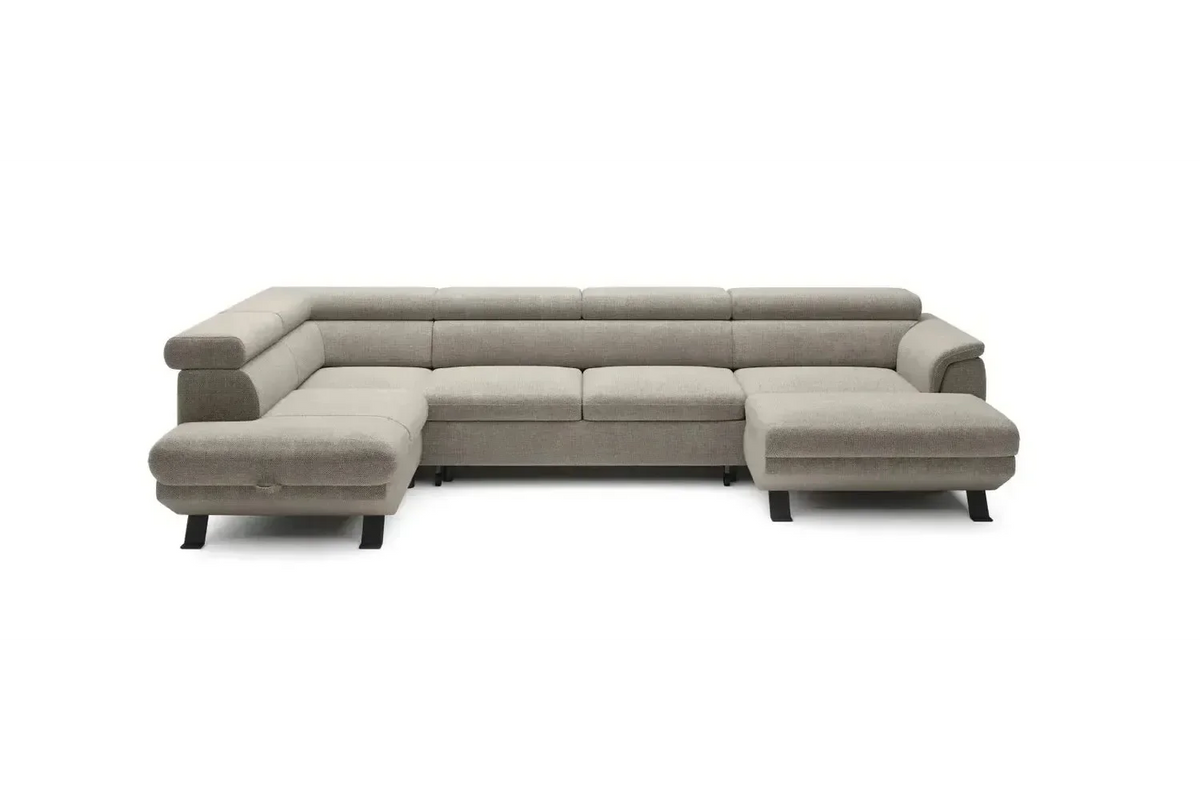 Raven Xl U Shape Corner Sofa Bed With Storage