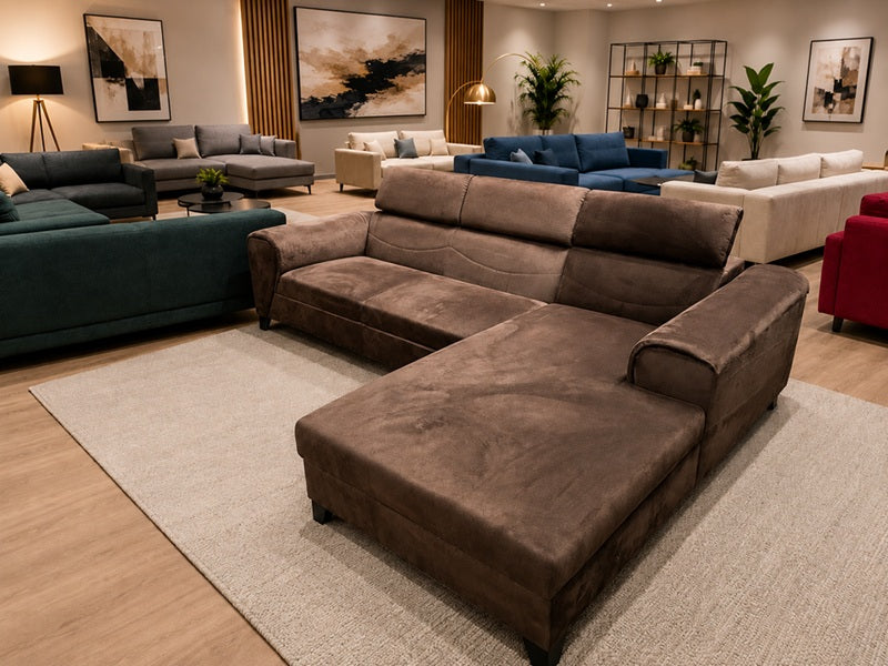 Ex-Display Riva Corner Sofa Bed With Storage Monolith 20