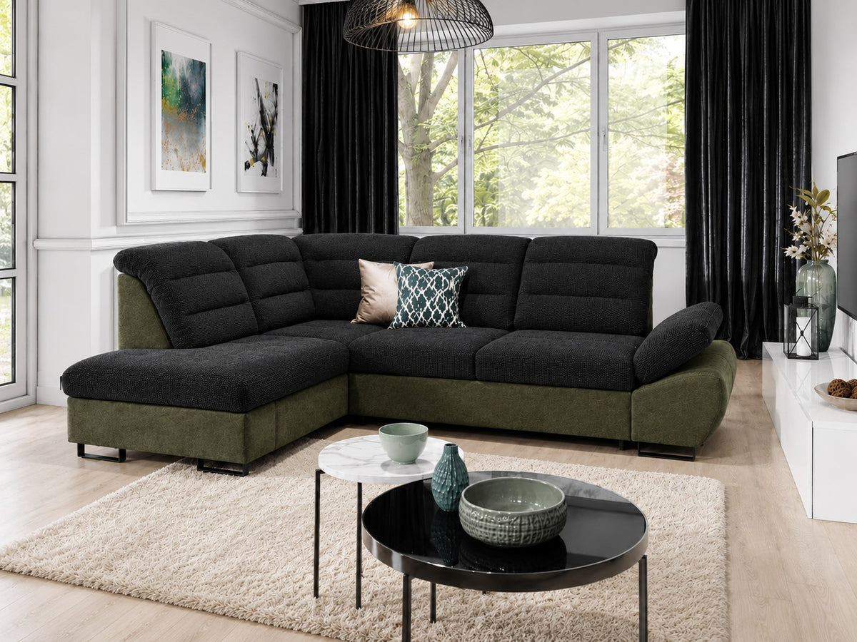 Roman II Corner Sofa Bed with Storage Express Delivery Inari 100/Zoya 14
