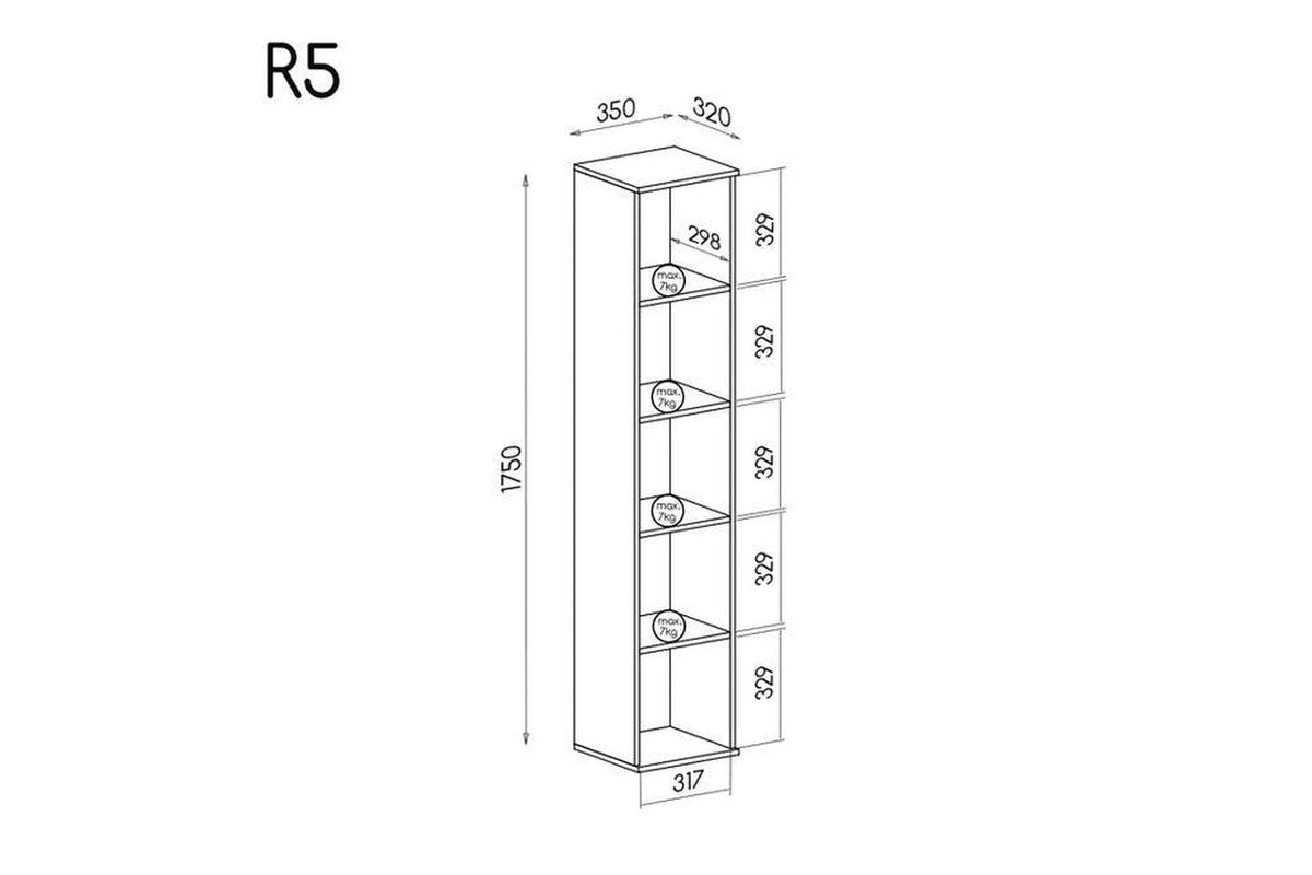 Romero R5 Bookcase