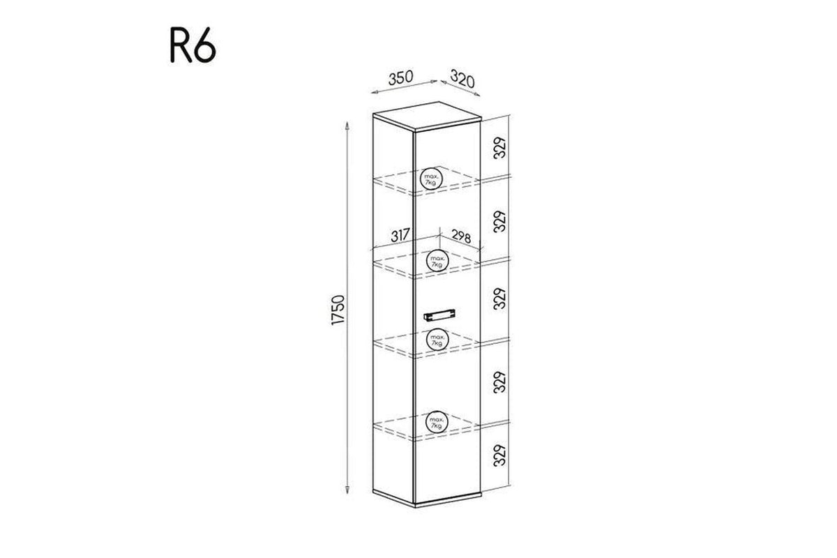 Romero R6 Tall Storage Cabinet