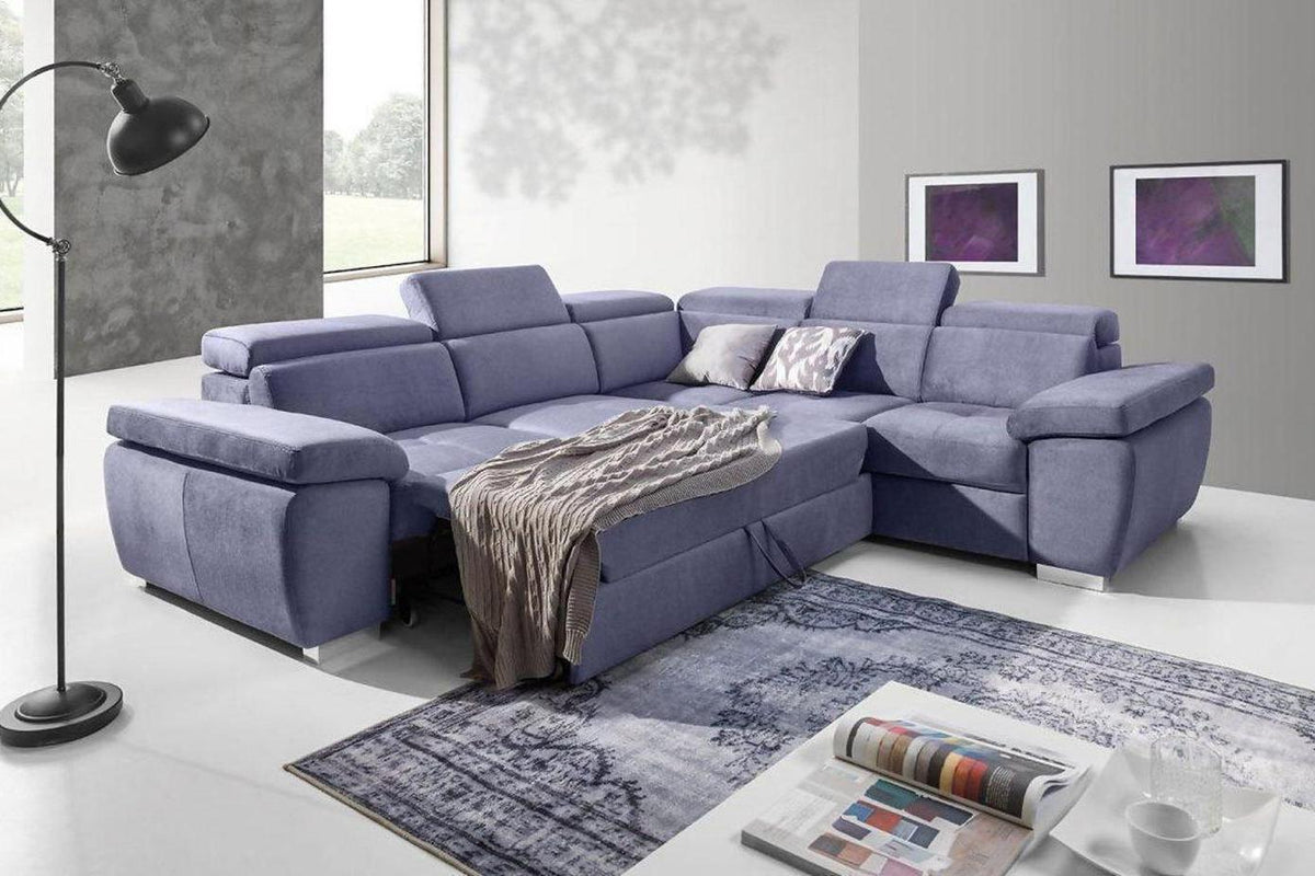 Rosso Corner Sofa Bed With Storage
