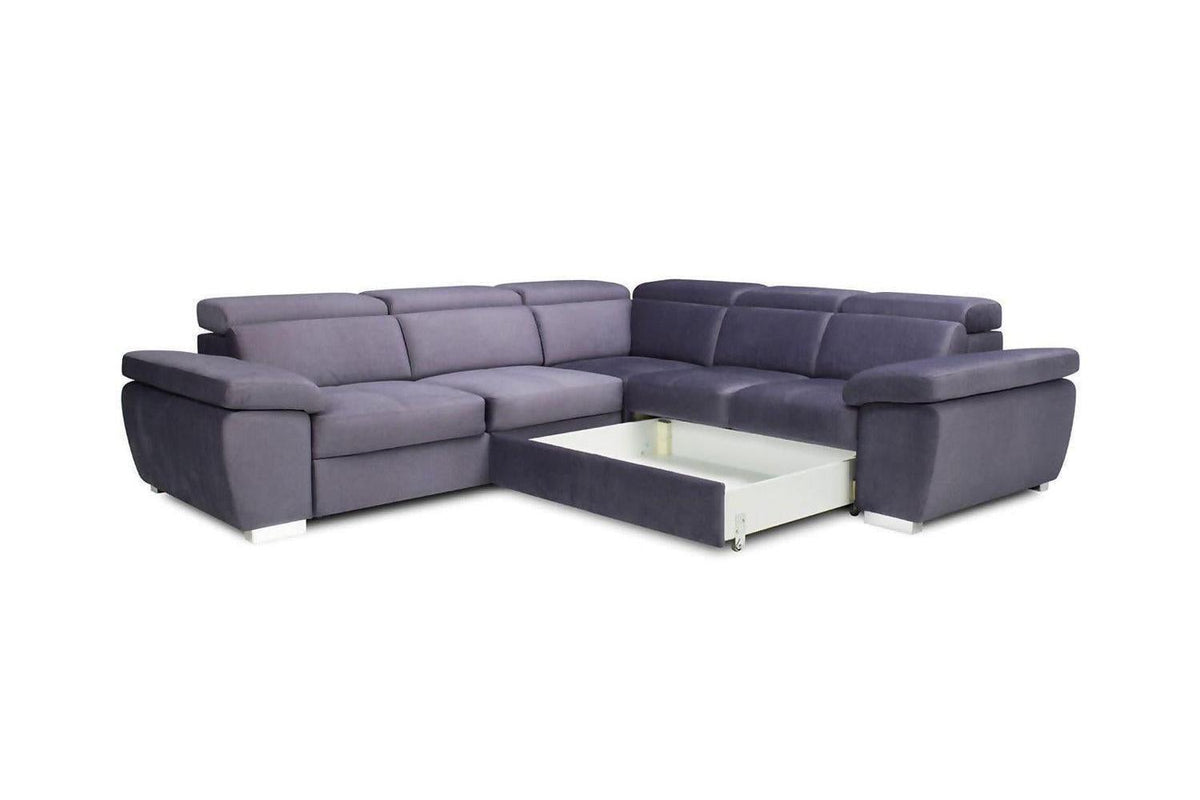 Rosso Corner Sofa Bed With Storage