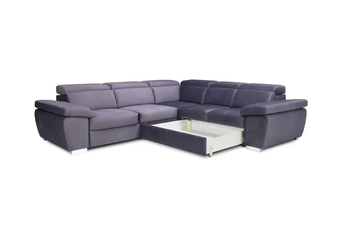 Rosso Corner Sofa Bed With Storage