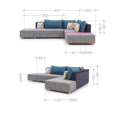 Split Corner Sofa Bed