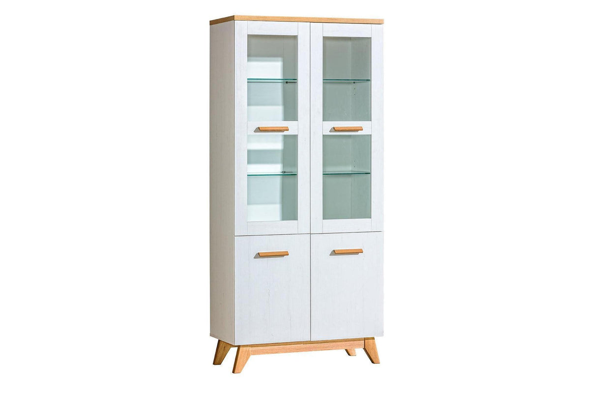 Steven Double Glass Cabinet