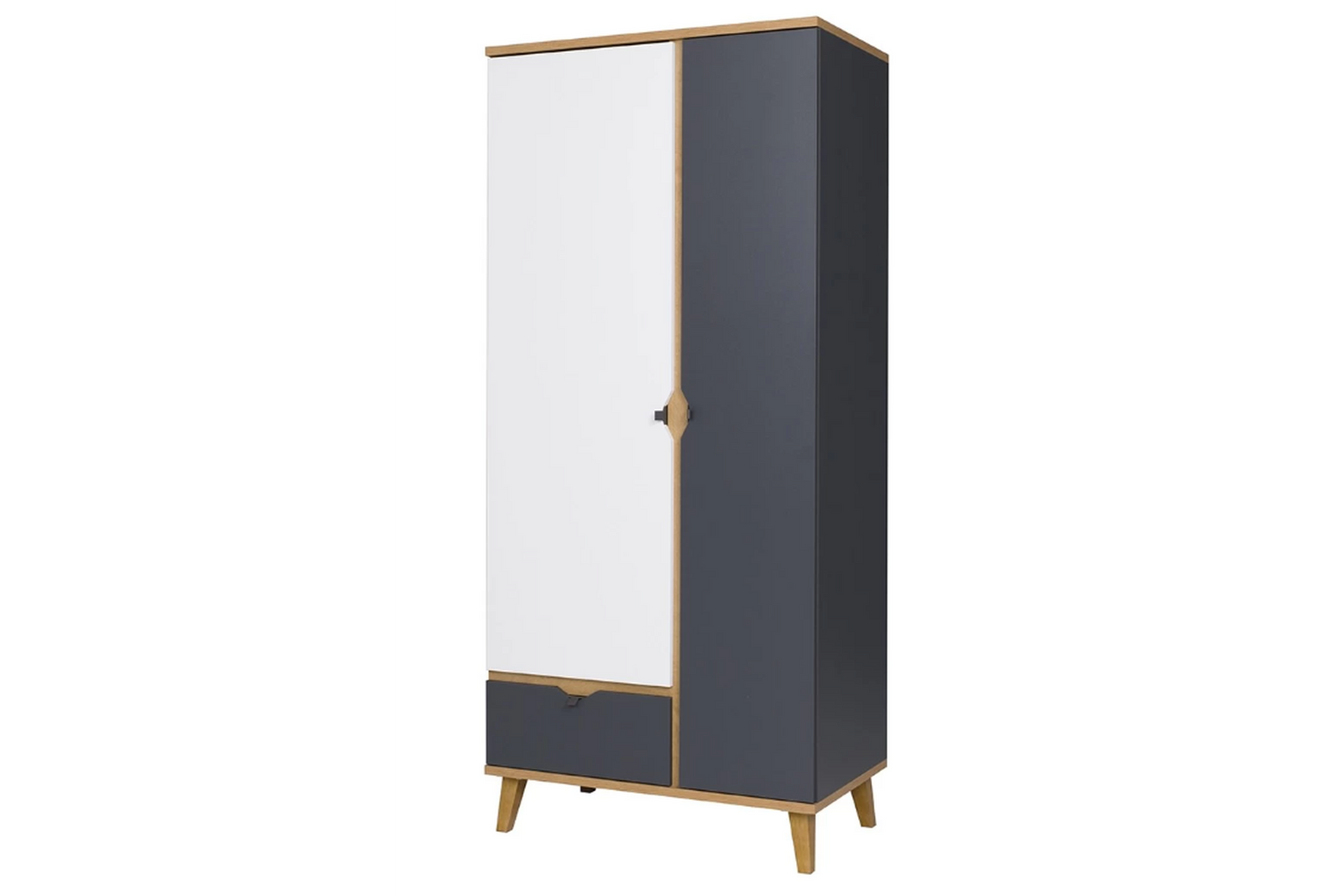 Memone White Oak Wardrobe 90