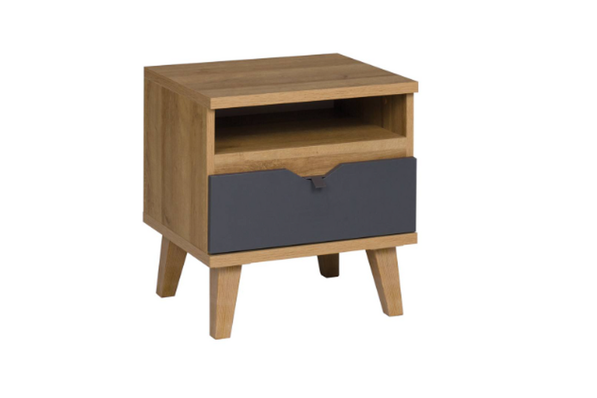 Memone Golden Oak Bedside Table