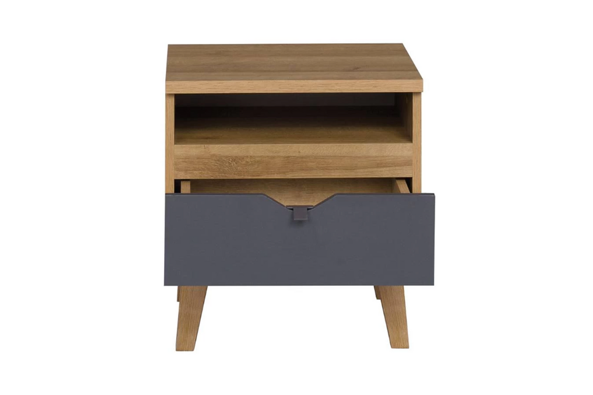 Memone Golden Oak Bedside Table