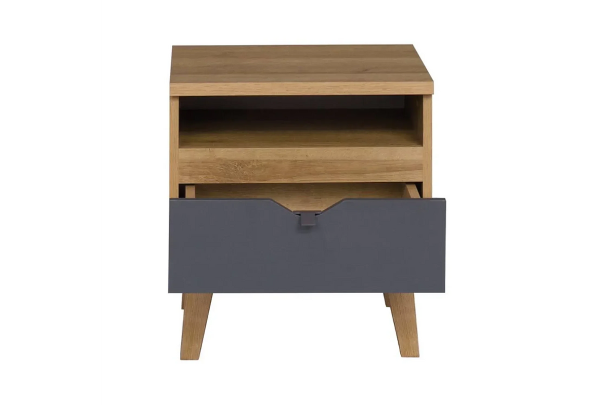 Memone Golden Oak Bedside Table