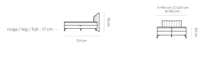 Bed Martina dimensions