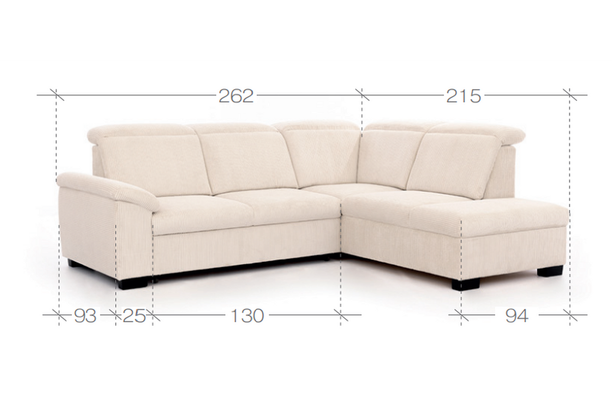 Carboni Corner Sofa Bed With Storage