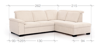 Carboni Corner Sofa Bed with Storage
