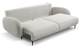 Soft Express Delivery 3 Seater Sofa Bed With Storage Kronos 28 Chestnut VELVET