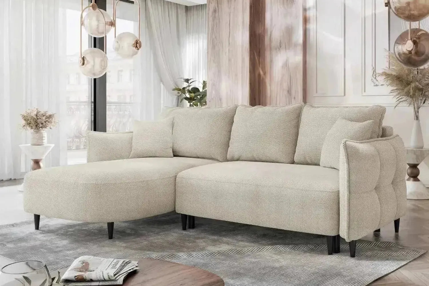 Sycylia Corner Sofa Bed With Storage