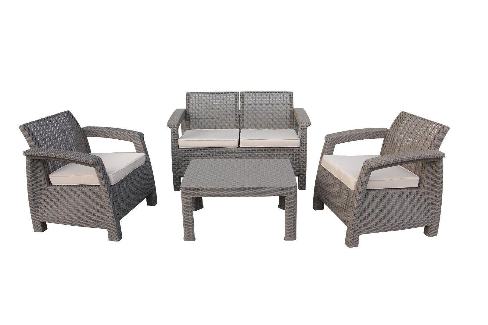 Keter 4-piece Mocca Garden Furniture set