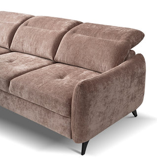 Narożna sofa z funkcją spania Mario z pojemnikiem na pościel