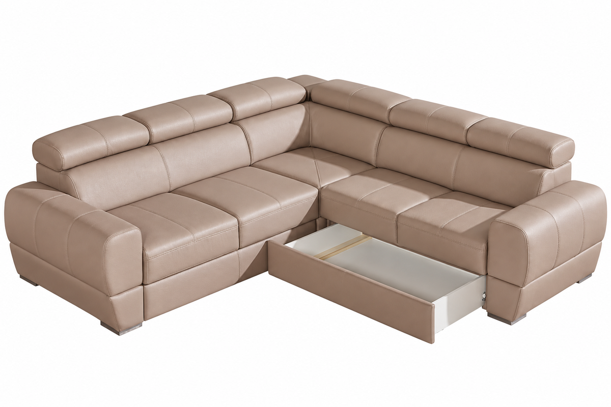 Vento II Corner Sofa Bed With Storage