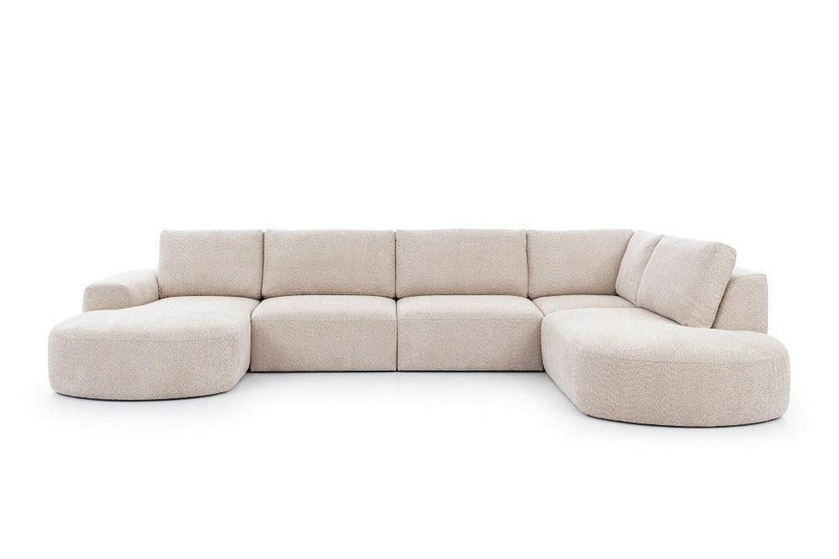Tomino U Shape Corner Sofa Monolith 04 Clearance