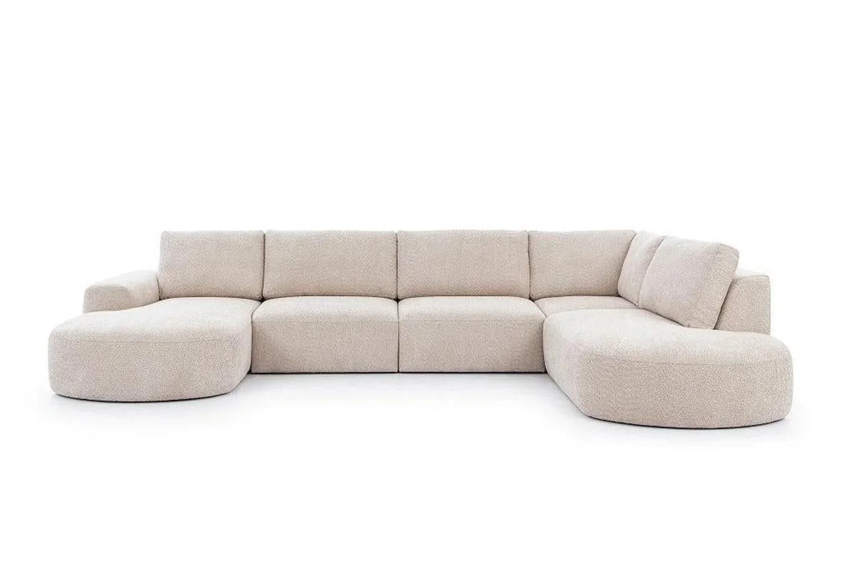 Tomino U Shape Corner Sofa Monolith 04 Clearance