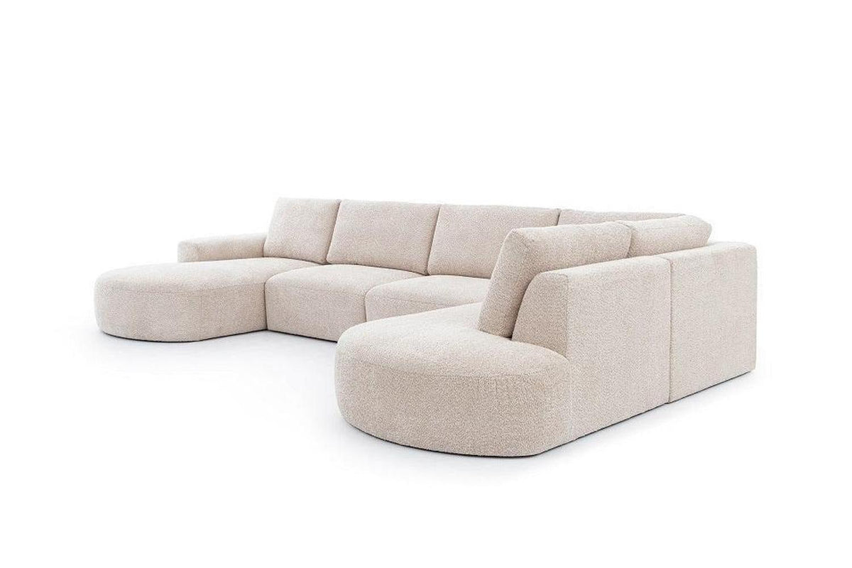 Tomino U Shape Corner Sofa Monolith 04 Clearance