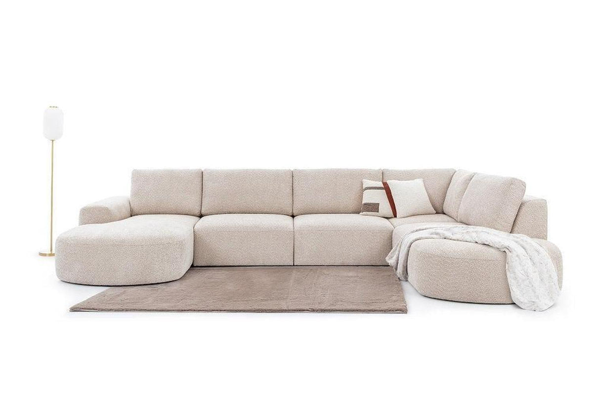 Tomino U Shape Corner Sofa Monolith 04 Clearance
