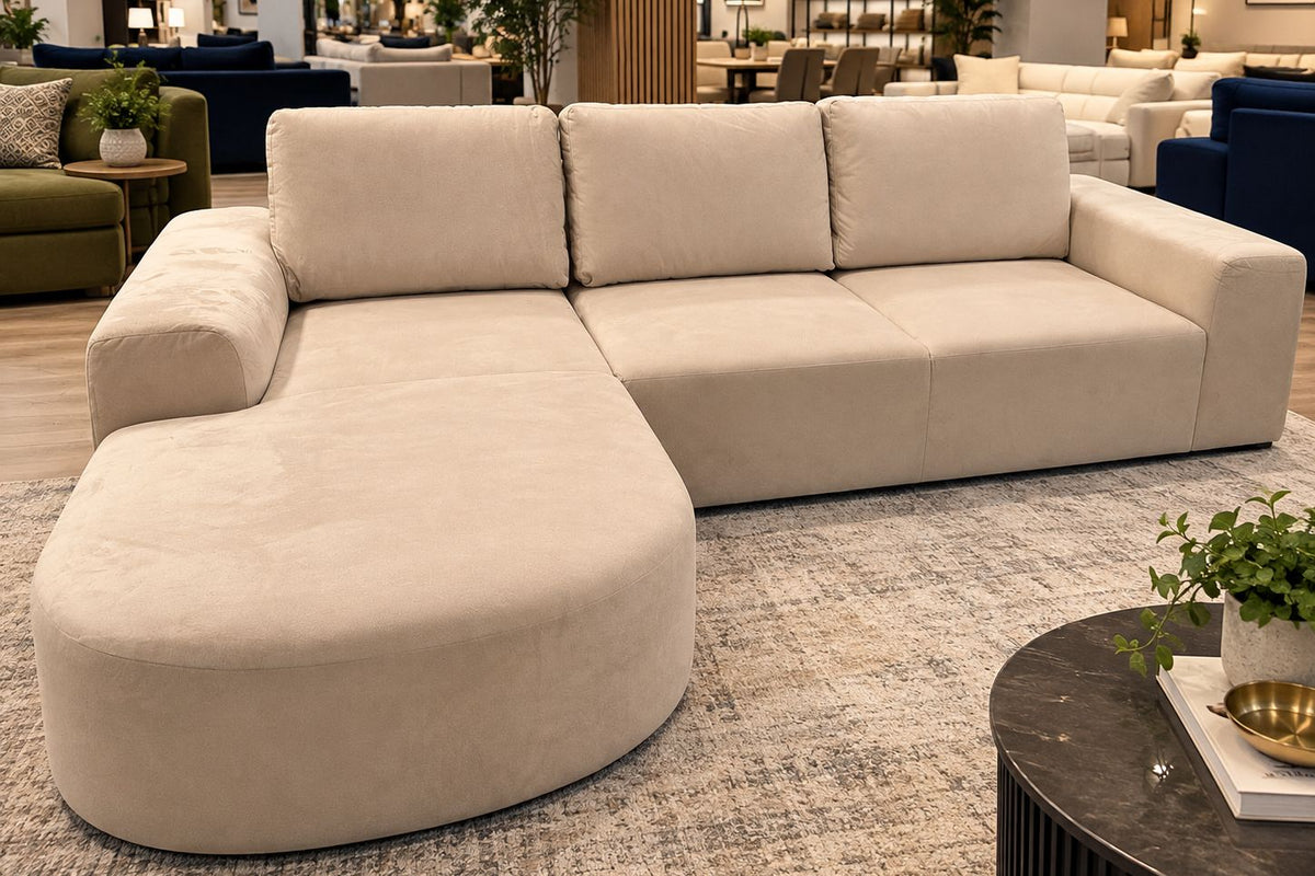 Ex-Dispay Tomino Corner Sofa Monolith 4