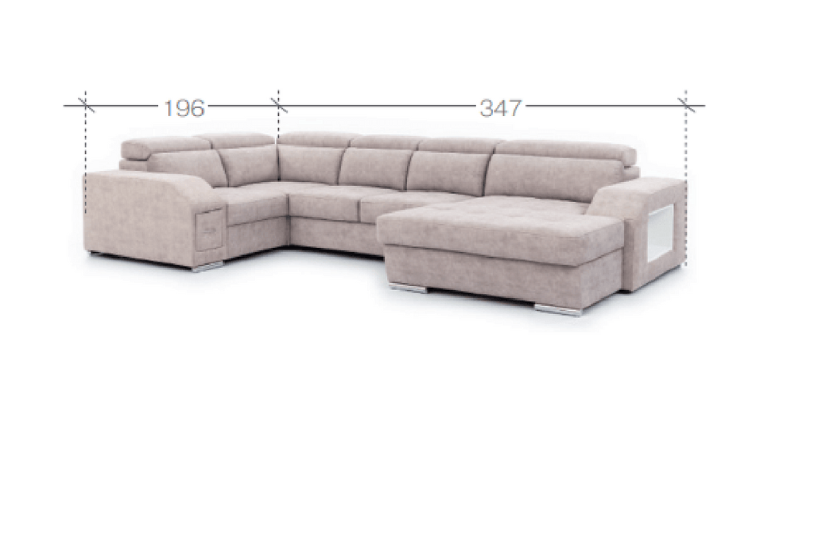 Tulon U Shape Corner Sofa Bed