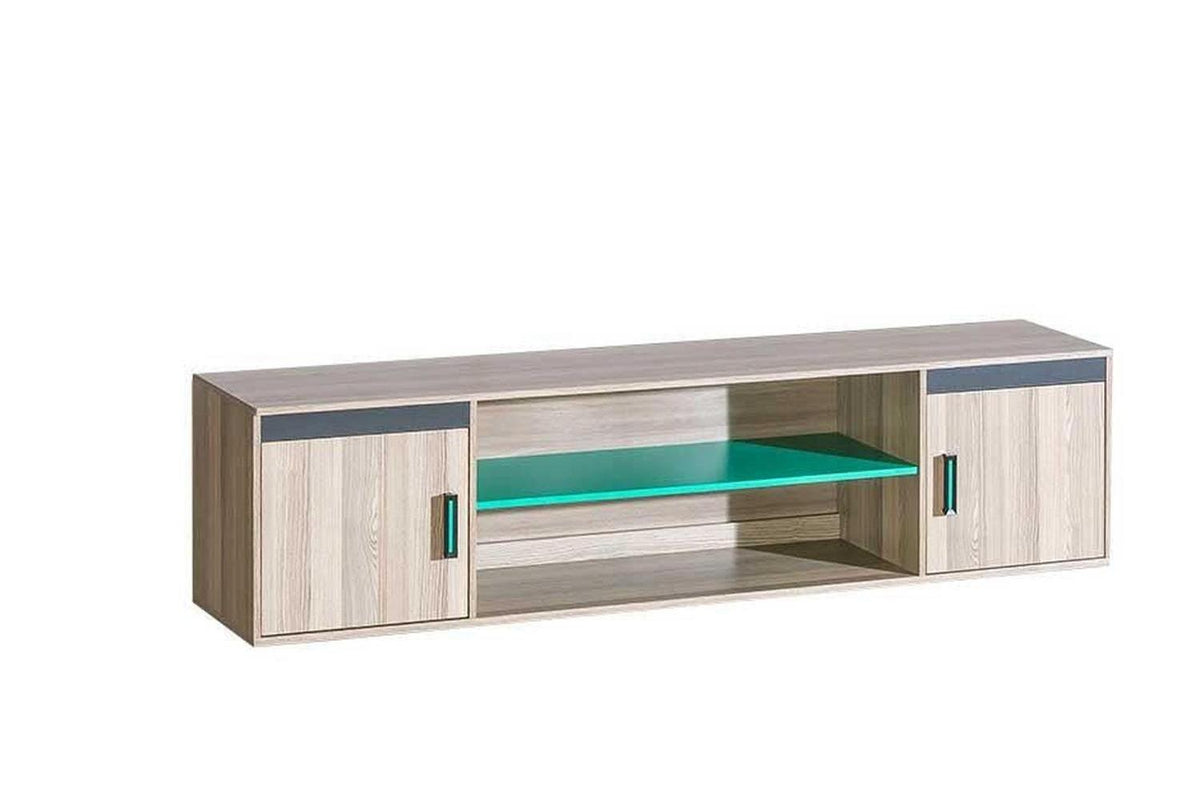 Ultimo U17 Express Delivery Desk Top Dark Coimbra Ash/Green