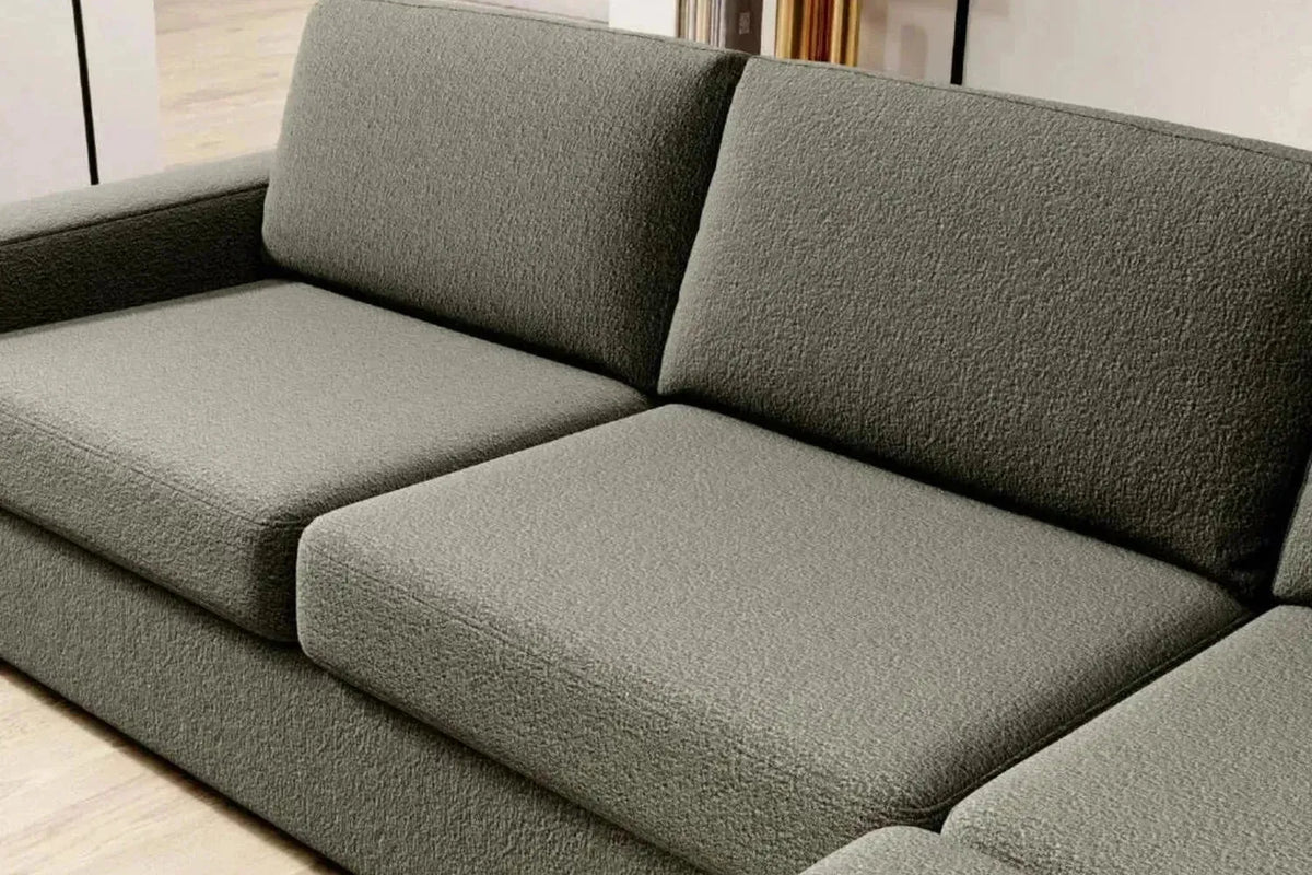 Vanilla Corner Sofa Bed With Storage