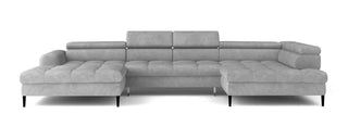 Voss XL U Shape Corner Sofa Bed with Storage