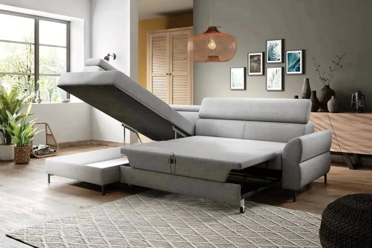 Remo Express Delivery Corner Sofa Bed With Storage Monolith 38