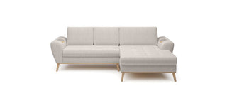 Nubo Corner Sofa Bed with Storage in Monolith 02 Fast Delivery
