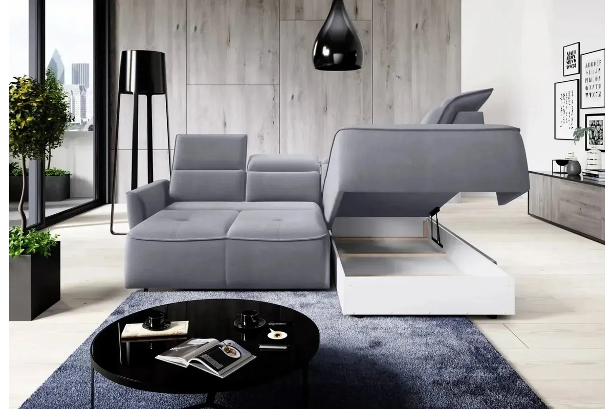 Murillo L Corner Sofa Bed Relax With Storage