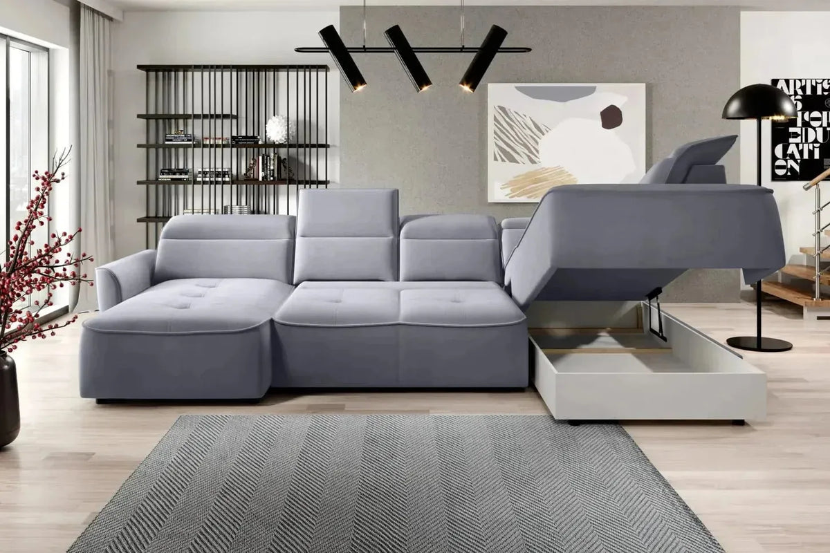 Murillo Xl U Shape Corner Sofa Bed Relax With Storage