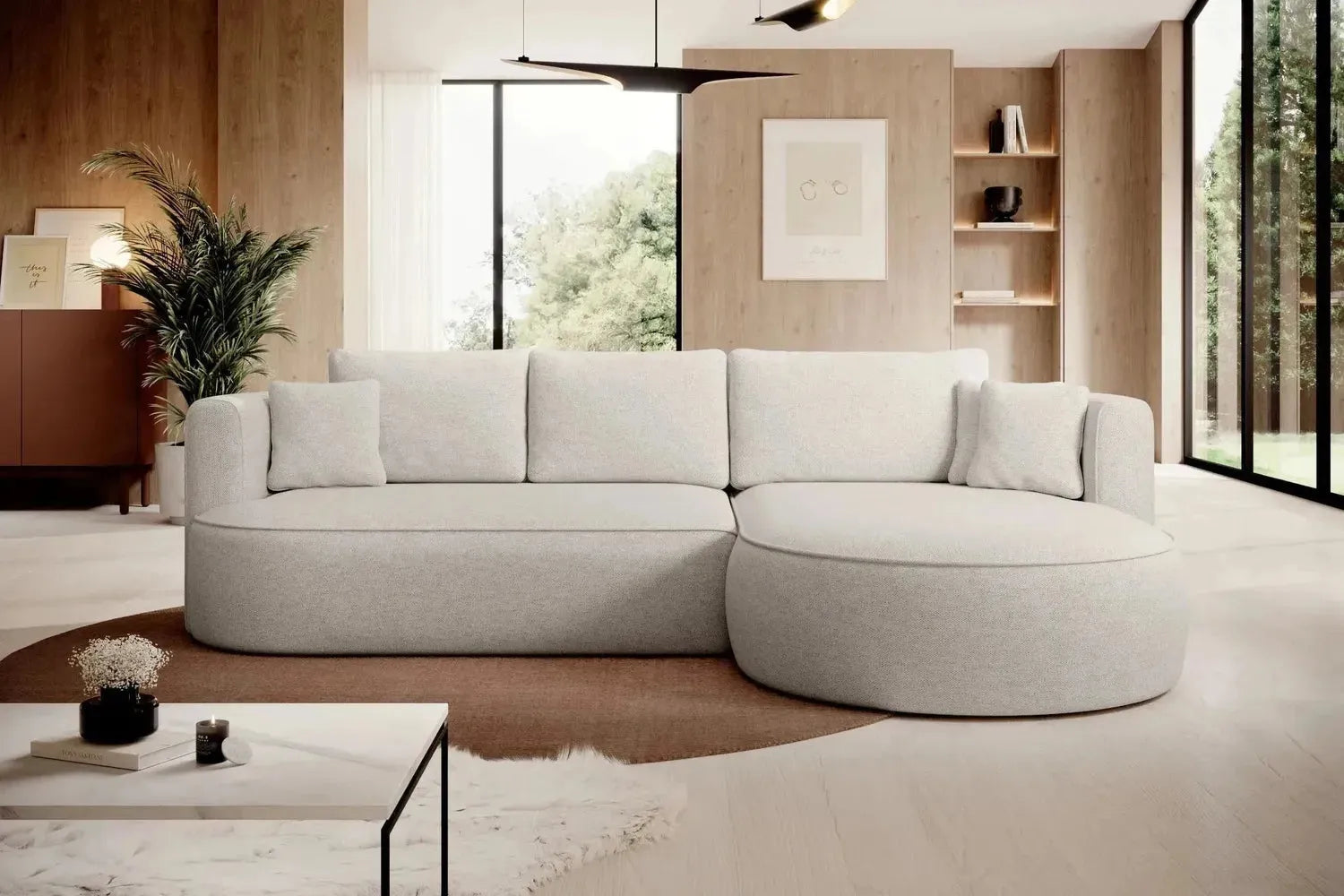 Fiore Corner Sofa Bed With Storage