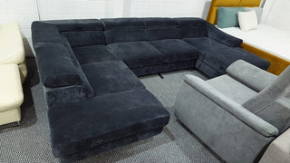 Ex-Display Lavos U Corner Sofa Bed with Storage Milton 16