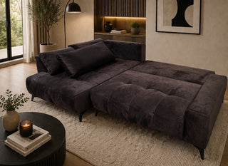 Ex-Display Mauro Corner Sofa Bed With Storage Monolith 29