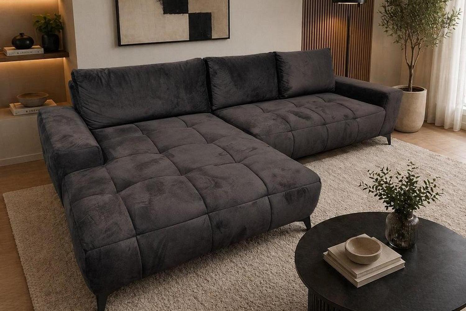 Ex-Display Mauro Corner Sofa Bed With Storage Monolith 29