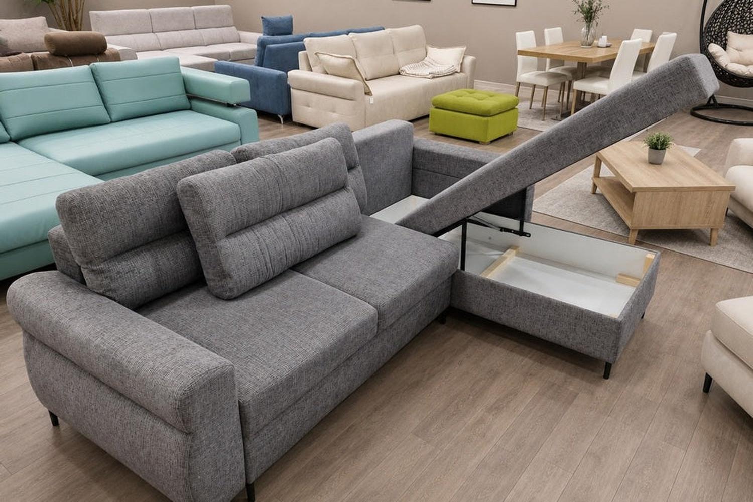 Ex-Display Berne Corner Sofa Bed With Storage Sierra 751