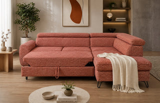 Idylla Express Delivery Corner Sofa Bed With Storage EUSTON RUSTIC