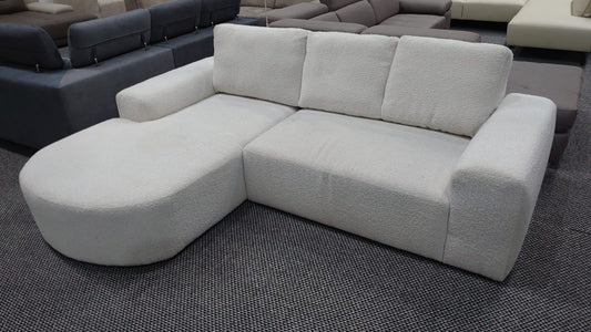 Ex - display Tomino Corner Sofa Conti Boucle Pearl