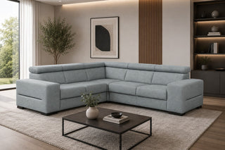 Apollo Pr2 Express Delivery Corner Sofa Bed With Storage Graceland Sky Blue