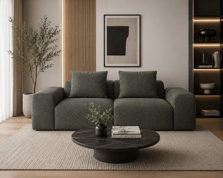Ares 2 Seater Sofa Now Or Never 37 Dark Green Clearance